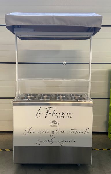 Comptoir à glaces et sorbets La Fabrique de Fred Glaces artisanales pour événements La Fabrique de Fred